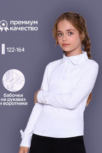 Блузка для девочки Севиль 13284 (Белый) - Ивтекс-Плюс