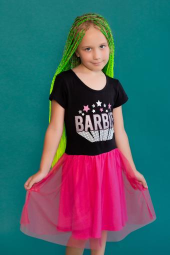 Платье 22764 Barbie кор. рукав (Фуксия) - Ивтекс-Плюс