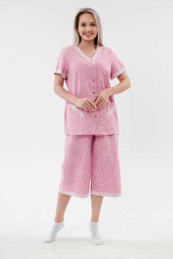 Пижама женская из кулирки Ворожея розовый - Ивтекс-Плюс