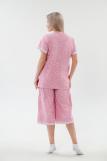 Пижама женская из кулирки Ворожея розовый макси (Фото 3)