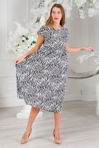 Платье женское из штапеля Лолита зебра - Ивтекс-Плюс