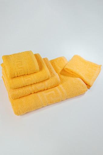 Полотенце махровое пл 380 - Ярко-желтый - Ивтекс-Плюс