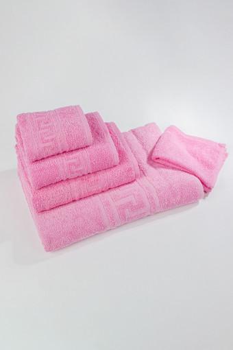 Полотенце махровое пл 380 - Ярко-розовый - Ивтекс-Плюс