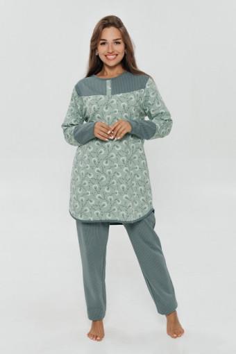 Лурдес пижама женская (зеленый) - Ивтекс-Плюс