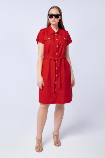 Платье женское LenaLineN арт. 003-117-23 (Красный) - Ивтекс-Плюс