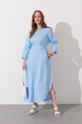 Платье женское LenaLineN арт. 03-002-22 (Голубой) - Ивтекс-Плюс