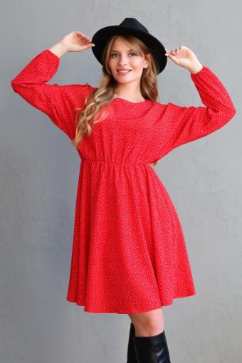 Платье 22264 (Красный) - Ивтекс-Плюс
