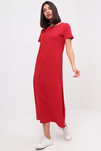 Платье HF1301N HappyFox Однотонное (Красный) - Ивтекс-Плюс