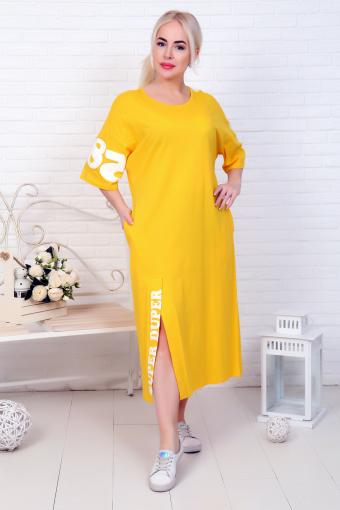 Платье 32005 (Желтый) - Ивтекс-Плюс