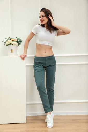 JBG-010 женские брюки (Зеленый) - Ивтекс-Плюс
