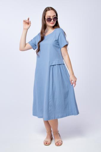 Платье женское LenaLineN арт. 003-122-23 (Голубой) - Ивтекс-Плюс