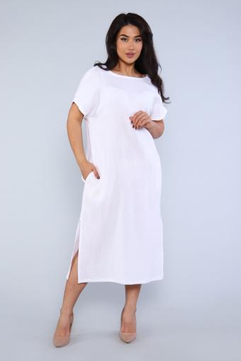 Платье 82024 (Белый) - Ивтекс-Плюс