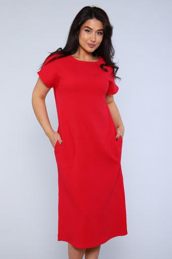 Платье 82024 (Красный) - Ивтекс-Плюс