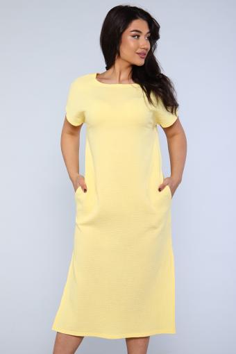 Платье 82024 (Светло-желтый) (Фото 2)