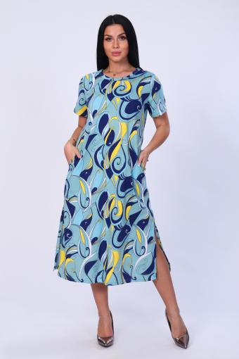 Платье 70024 (Синий) - Ивтекс-Плюс