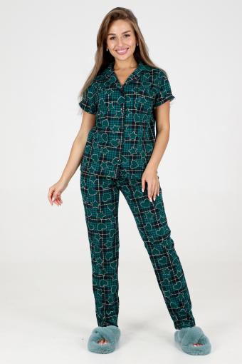 пижама 35326 (Зеленый) - Ивтекс-Плюс