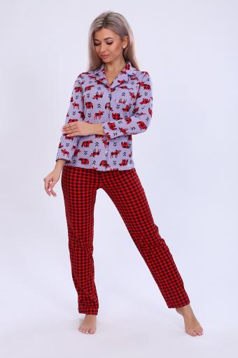 Пижама 59028 (Красный) - Ивтекс-Плюс