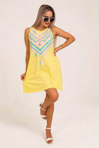 Платье 50550 (Желтый) - Ивтекс-Плюс