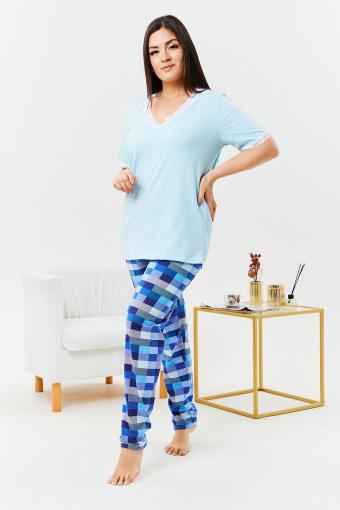 Пижама 83501 (Голубой) - Ивтекс-Плюс
