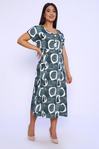 Платье 020 (Зеленый) - Ивтекс-Плюс