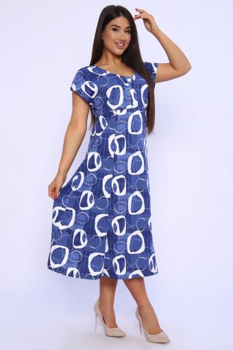 Платье 020 (Синий) - Ивтекс-Плюс