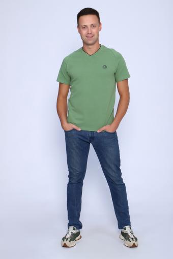футболка мужская 86081 (Зеленый) - Ивтекс-Плюс
