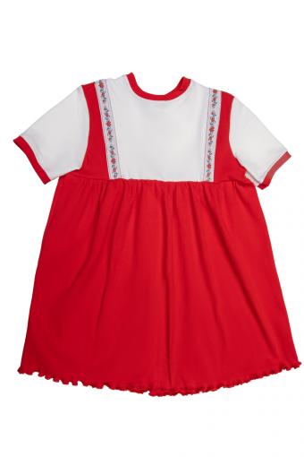 Платье Россия К/М (Красный) - Ивтекс-Плюс