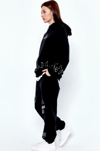 Джемпер д/дев Juno AW23GJ511 TOKYO POP (Черный) (Фото 2)