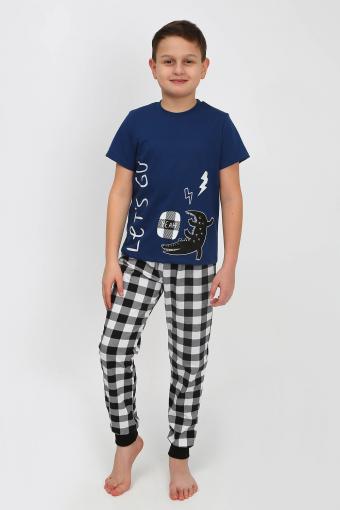 Пижама для мальчика 92182 (Синий) - Ивтекс-Плюс