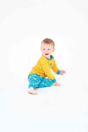 Пижама для мальчика 92139 (Желтый/бирюзовый) (Фото 2)
