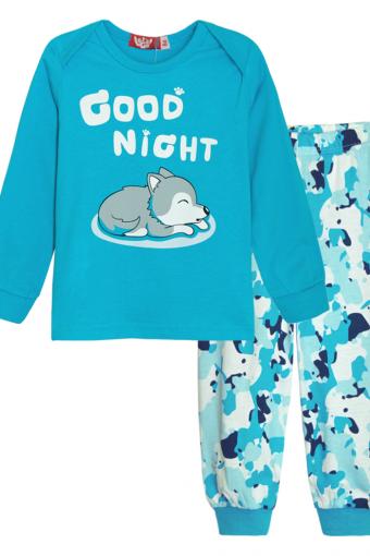 Пижама для мальчика 92163 (Голубой) - Ивтекс-Плюс