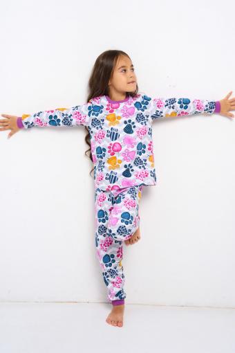 Лапуля - детская пижама теплая (Лиловый) - Ивтекс-Плюс