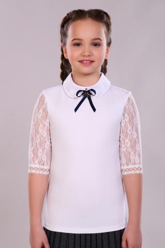 Блузка для девочки Шарлиз Арт. 13237 (Белый) - Ивтекс-Плюс