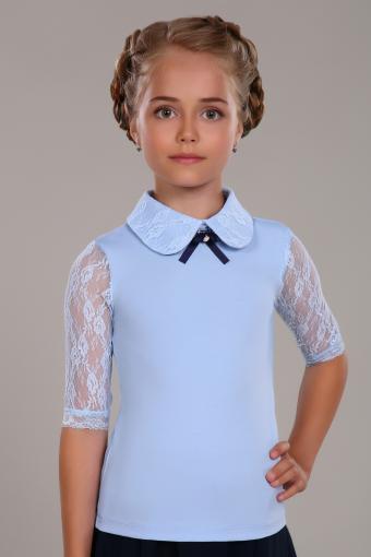 Блузка для девочки Шарлиз Арт. 13237 (Светло-голубой) - Ивтекс-Плюс