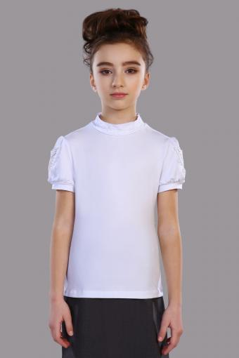Блузка для девочки Бэлль Арт. 13133 (Белый) - Ивтекс-Плюс