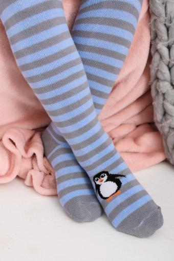 Колготки Пингвин детские плюш (Голубой) - Ивтекс-Плюс