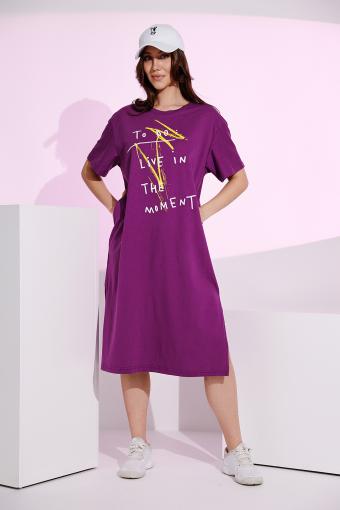 Платье 8341 (Фиолетовый) - Ивтекс-Плюс