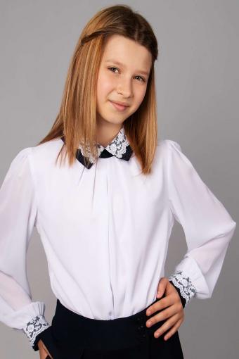 Блузка для девочки SP0302 (Белый) - Ивтекс-Плюс