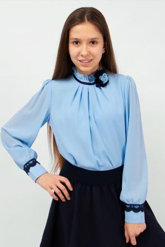 Блузка для девочки SP0301 (Голубой) - Ивтекс-Плюс