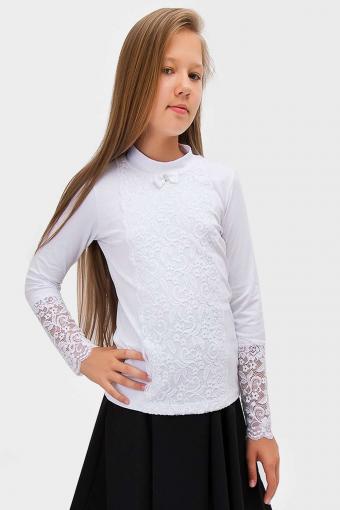 Блузка для девочки S62995 (Белый) - Ивтекс-Плюс