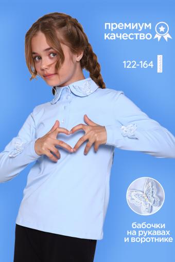 Блузка для девочки Севиль 13284 (Светло-голубой) - Ивтекс-Плюс
