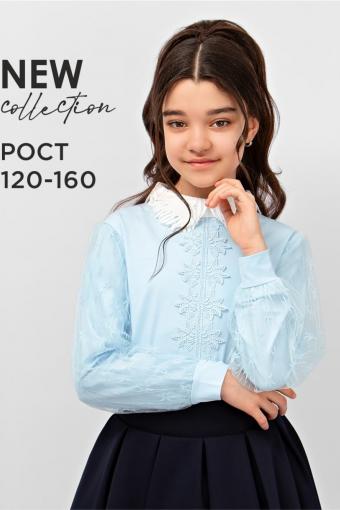 Блузка для девочки SP6542 (Голубой) - Ивтекс-Плюс