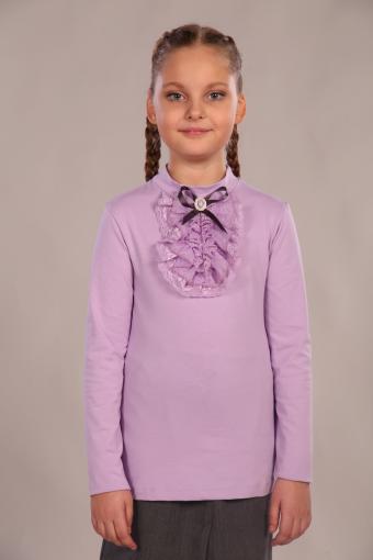 Блузка для девочки Лилия 13156 (Светло-сиреневый) - Ивтекс-Плюс