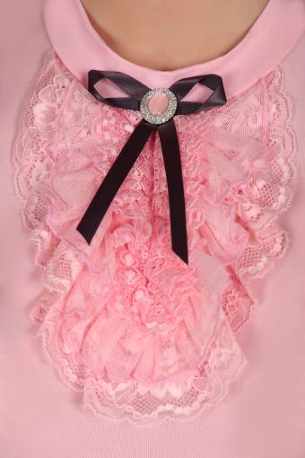 Блузка для девочки Лилия 13156 (Светло-розовый) (Фото 2)