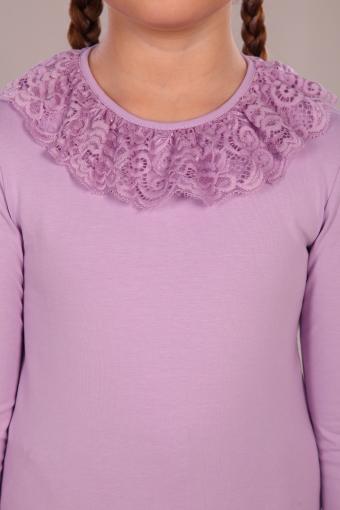 Блузка для девочки Вероника 13141 (Светло-сиреневый) (Фото 2)
