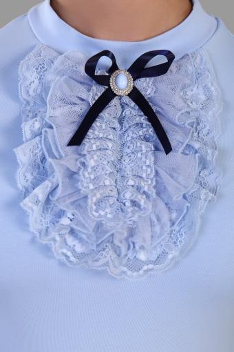 Блузка для девочки Лилия 13156 (Светло-голубой) (Фото 2)