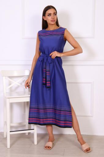 Платье П155дк (Синий,розовый) - Ивтекс-Плюс