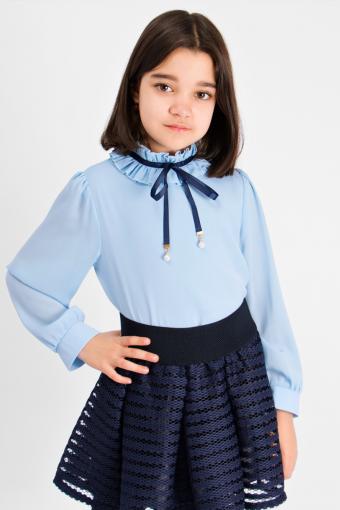 Блузка для девочки SP0400 (Голубой) - Ивтекс-Плюс