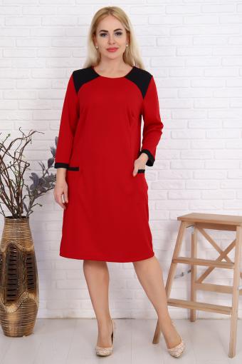 Платье 52154 (Красный) - Ивтекс-Плюс
