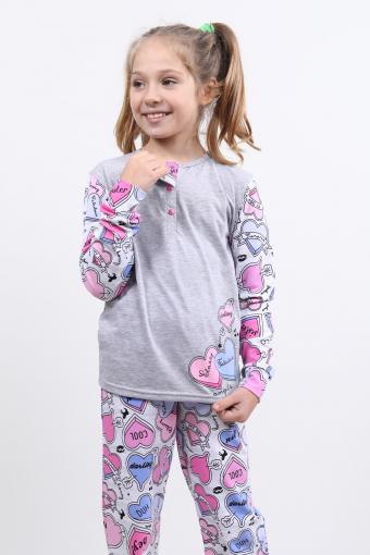 Пижама 15426 детская (Серый) - Ивтекс-Плюс